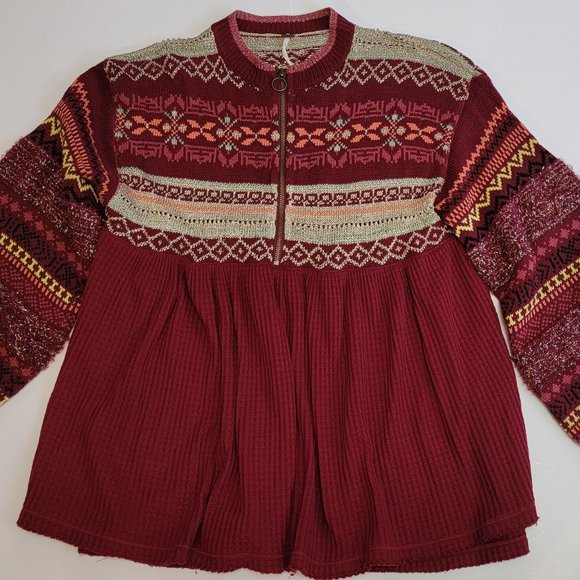 Free People Cabin Fever Sweater Thermal Top - Picture 5 of 14